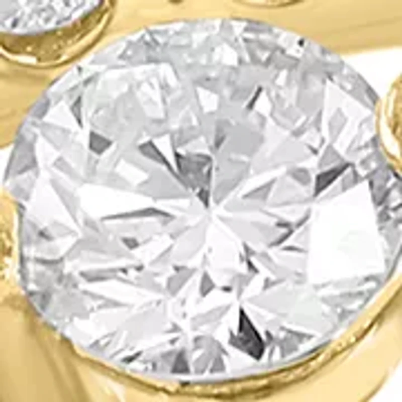14K Yellow Gold Lab Grown Diamond Ring 