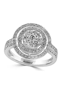 Lab Grown Silver Lab Diamond Ring