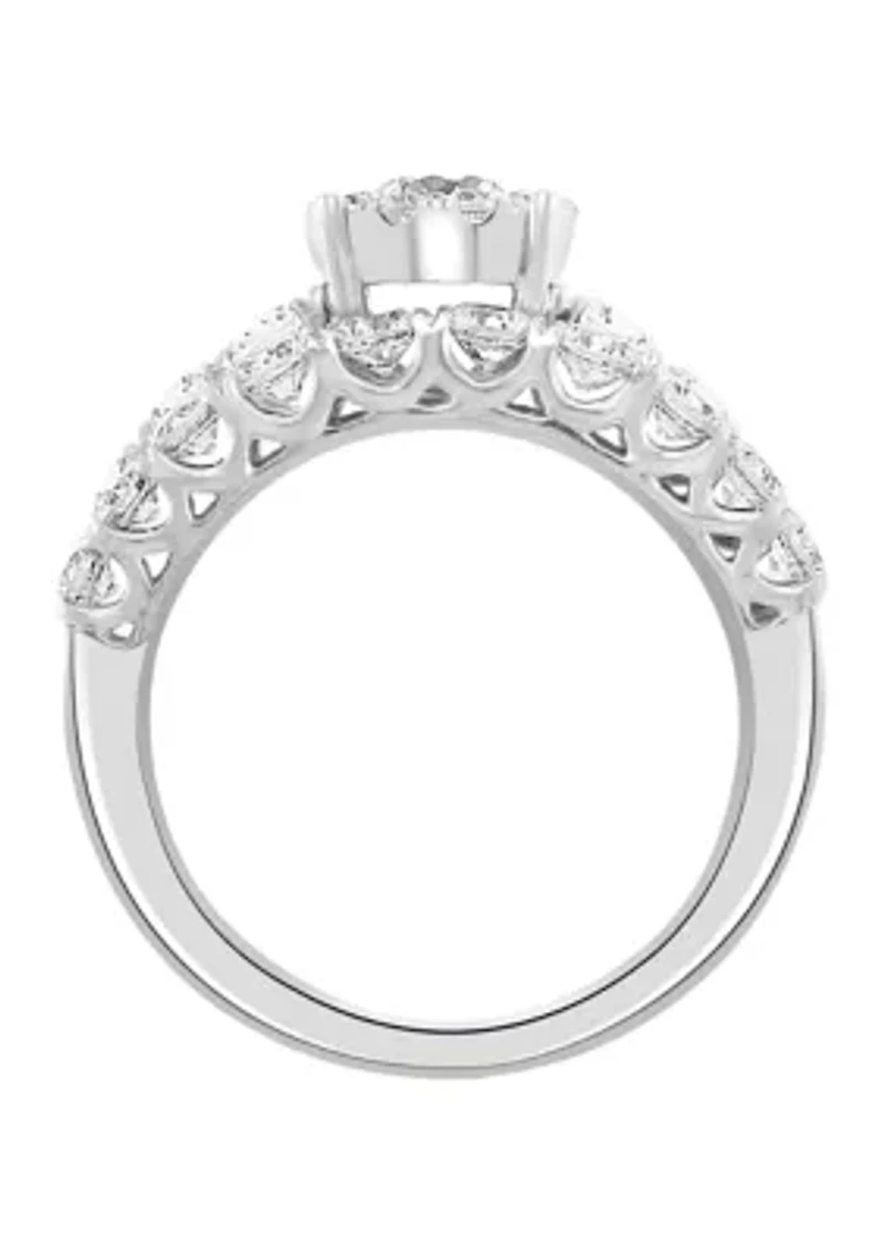 14k White Gold 1.94 ct. t.w.  Diamond Ring Set