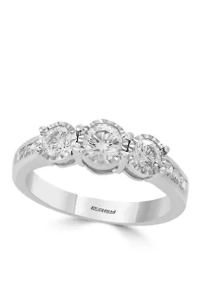 1.0 ct. t.w. Diamond Miracle Plate Ring in 14K White Gold