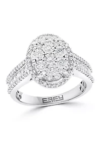 14k White Gold 1 ct. t.w. Miracle Set  Diamond Ring