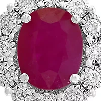 1.9 ct. t.w. Ruby And 1/3 ct. t.w. Diamond Ring in 14k White Gold