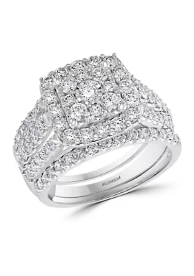 1.94 ct. t.w. Diamond Ring and Band Set in 14K White Gold