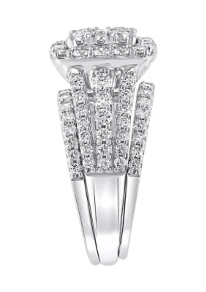 1.94 ct. t.w. Diamond Ring and Band Set in 14K White Gold
