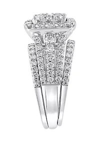 1.94 ct. t.w. Diamond Ring and Band Set in 14K White Gold 