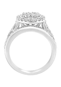 1 ct. t.w. Diamond Bridal Set in Sterling Silver 