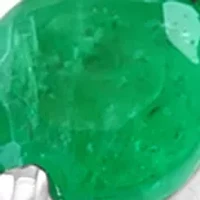 Natural Emerald Ring in Sterling Silver 
