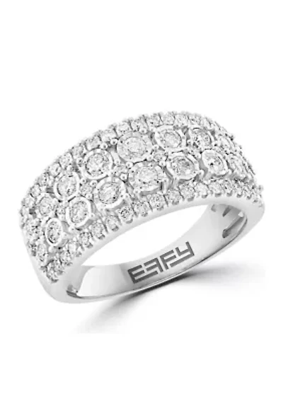 14K White Gold Diamond Ring