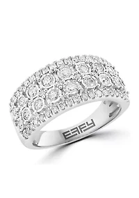 14K White Gold Diamond Ring