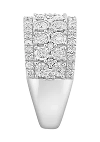 14K White Gold Diamond Ring
