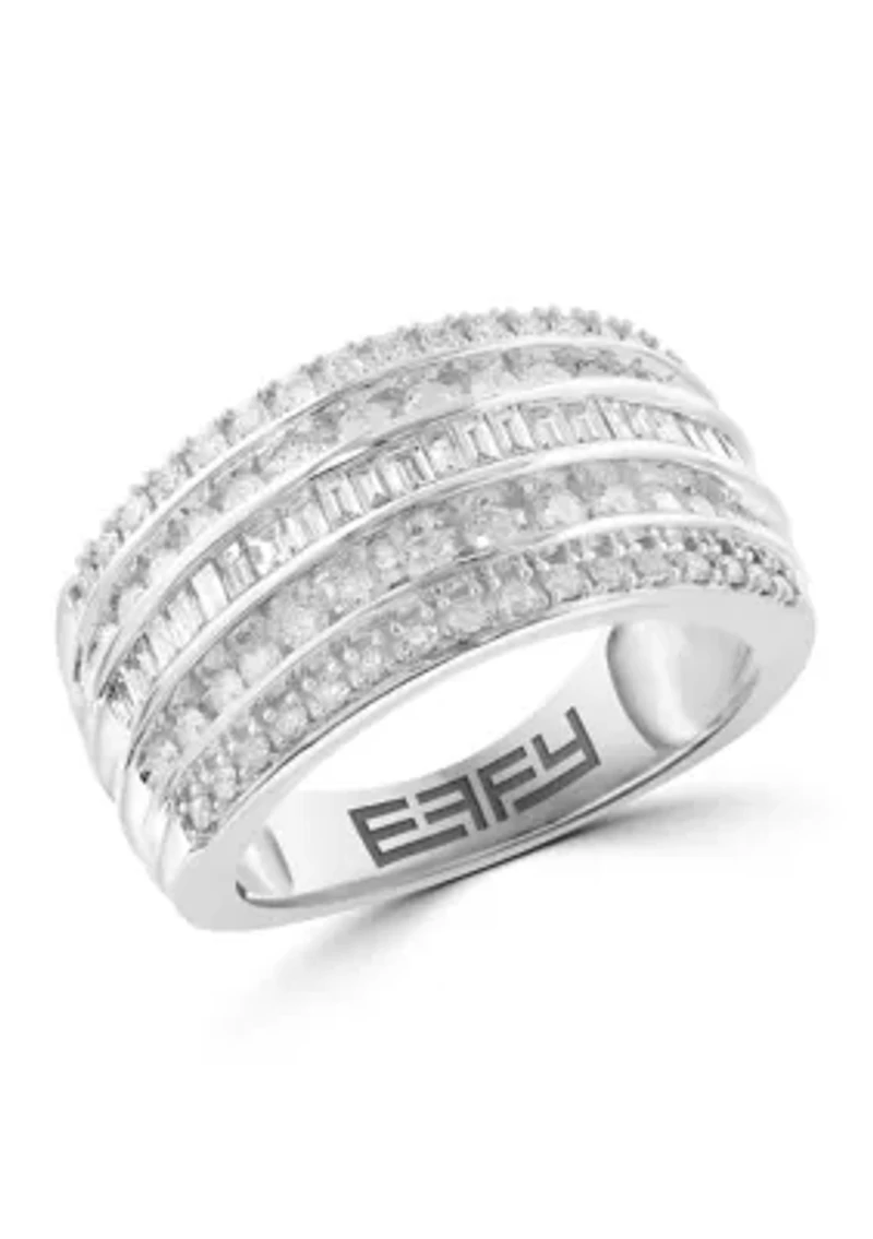 14K White Gold Diamond Ring 