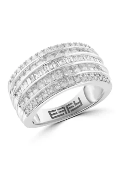 14K White Gold Diamond Ring 