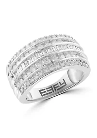 14K White Gold Diamond Ring 