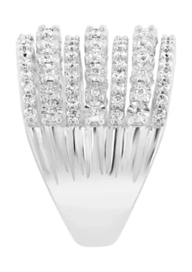 Diamond Ring in 14K White Gold