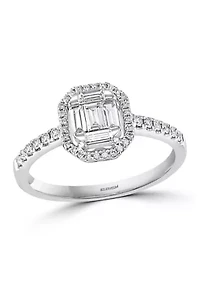 1/2 ct. t.w. Diamond Ring in 14K White Gold