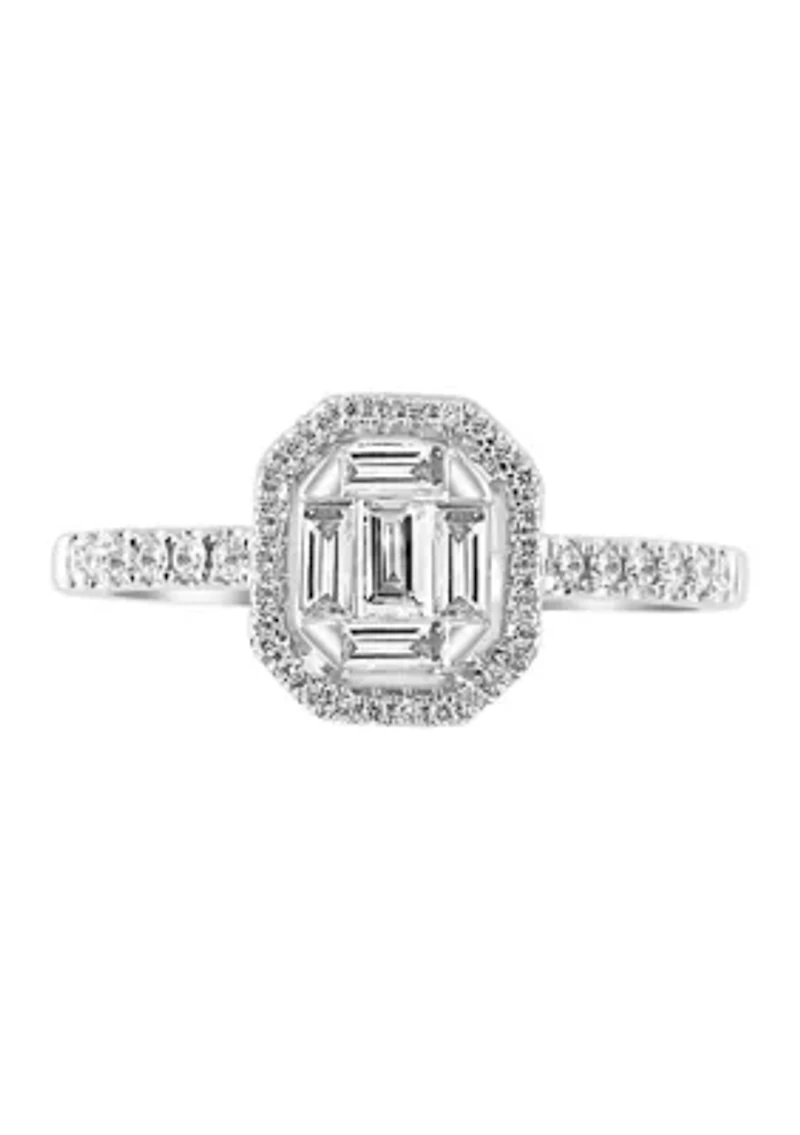 1/2 ct. t.w. Diamond Ring in 14K White Gold