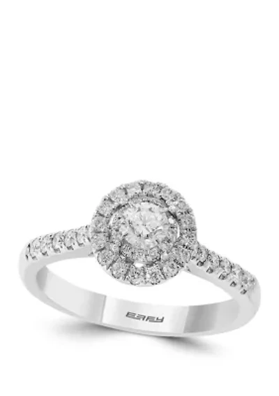 5/8 ct. t.w. Diamond Infinite Love Center Round Stone Engagement Ring in 14k White Gold                                                                                                                                                        