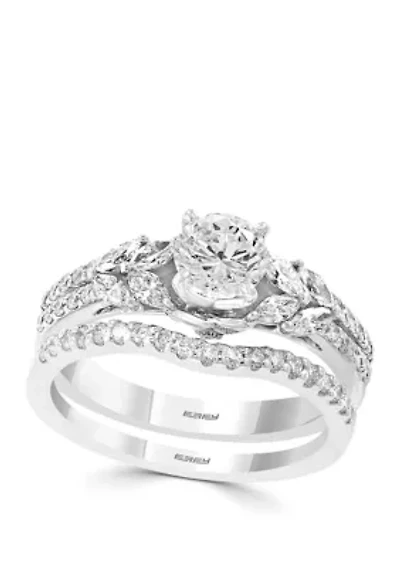 1.5 ct. t.w. Diamond Infinite Love 2 Piece Bridal Set in 14k White Gold