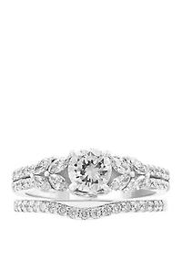1.5 ct. t.w. Diamond Infinite Love 2 Piece Bridal Set in 14k White Gold