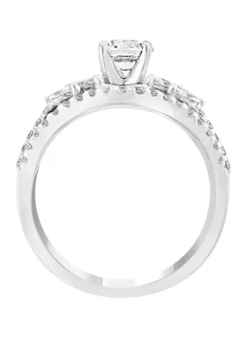 1.5 ct. t.w. Diamond Infinite Love 2 Piece Bridal Set in 14k White Gold