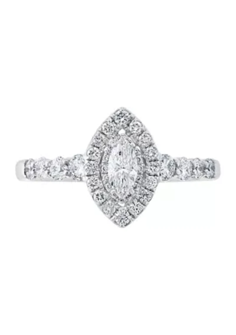 3/4 ct. t.w. Diamond Ring in 14K White Gold