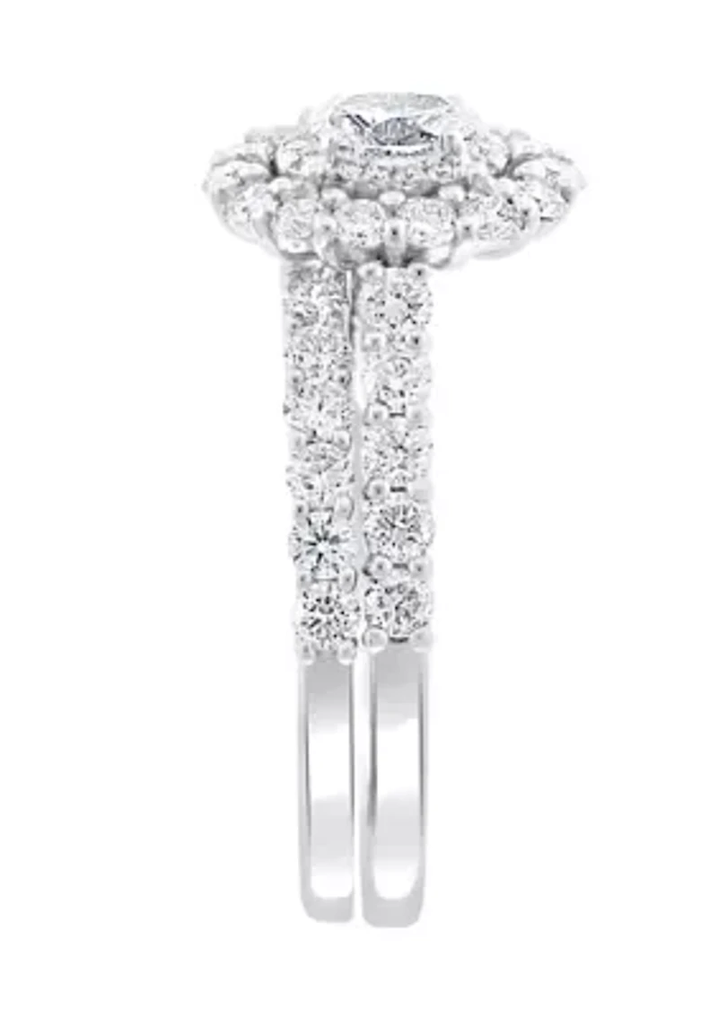 1.48 ct. t.w. Diamond Set Ring in 14K White Gold