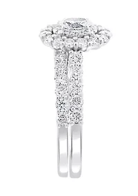 1.48 ct. t.w. Diamond Set Ring in 14K White Gold