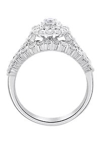 1.48 ct. t.w. Diamond Set Ring in 14K White Gold