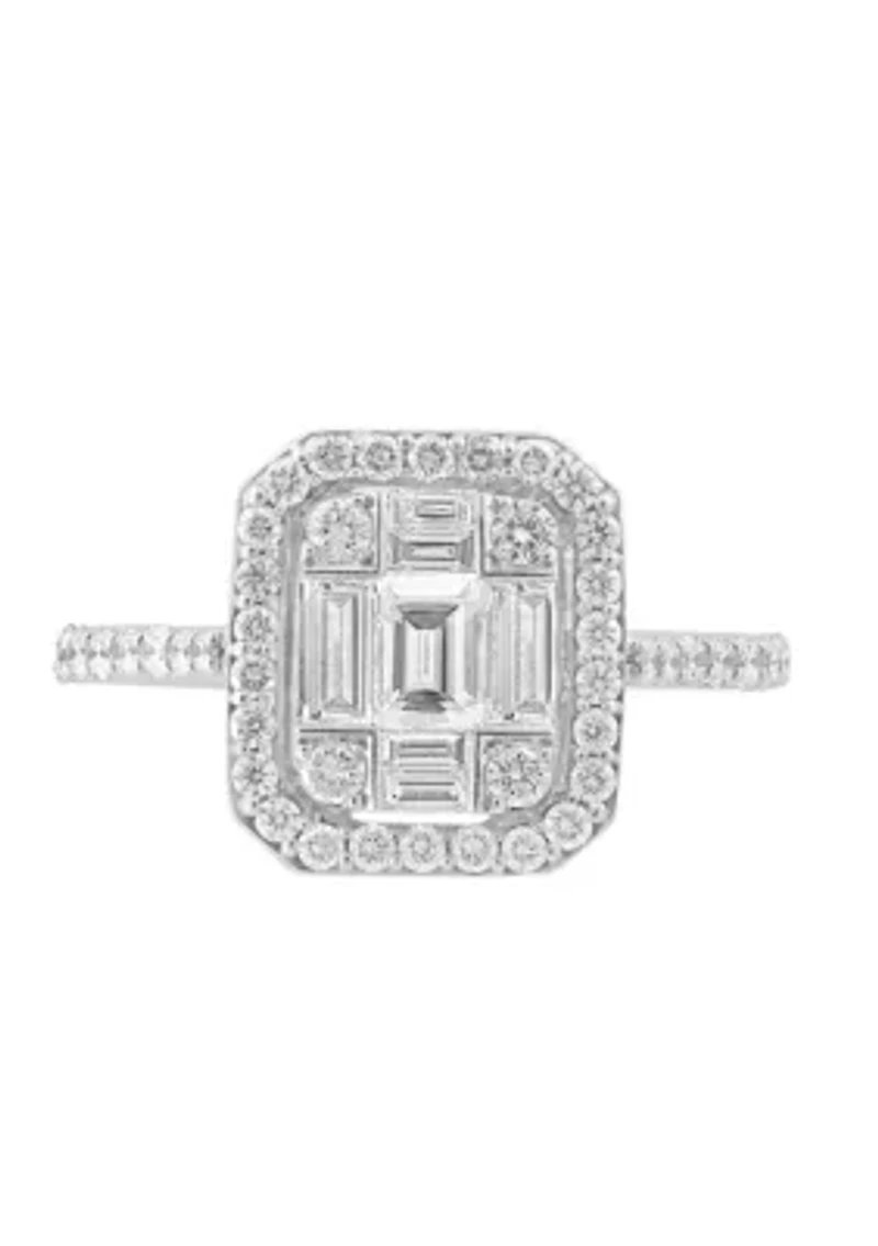 Diamond Ring in 14K White Gold
