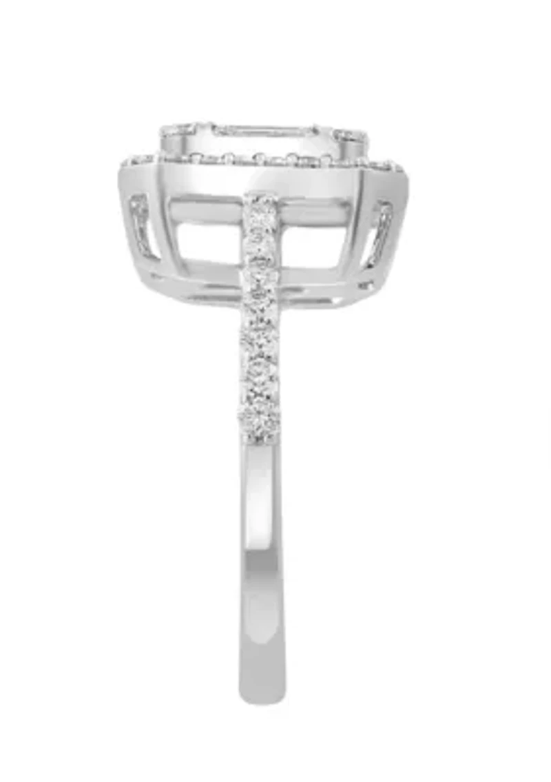 Diamond Ring in 14K White Gold