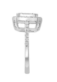 Diamond Ring in 14K White Gold