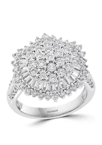 1.5 ct. t.w. Diamond Miracle Set Cluster Ring in 14K White Gold