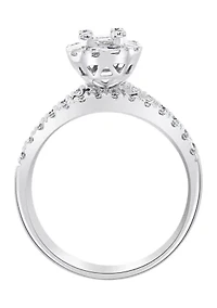 1.2 ct. t.w. Diamond Ring Set in 14K White Gold 