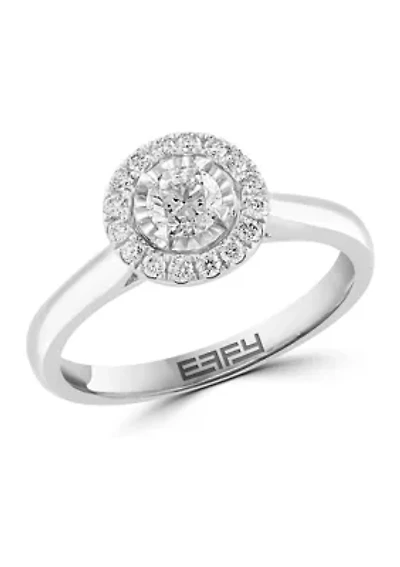 1/2 ct. t.w. Round Diamond Ring in 14K White Gold