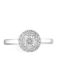 1/2 ct. t.w. Round Diamond Ring in 14K White Gold