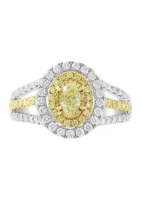 1.13 ct. t.w. Diamond Ring in 18K Two-Tone Gold