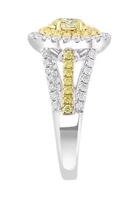 1.13 ct. t.w. Diamond Ring in 18K Two-Tone Gold