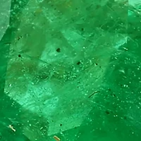 14K Yellow Gold Diamond and Natural Emerald Ring