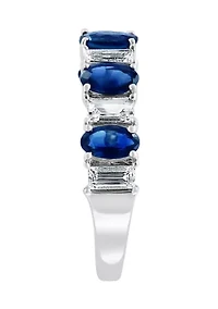 2.54 ct. t.w. Sapphire Ring in 14K White Gold 
