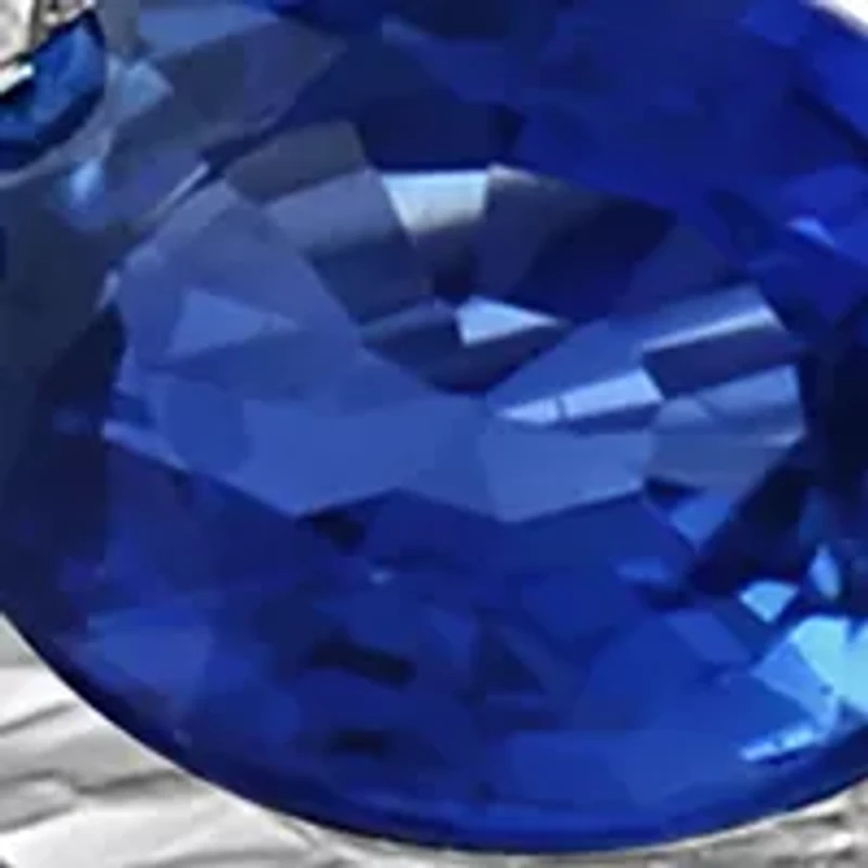 Diamond and Natural Sapphire Ring in Sterling Silver