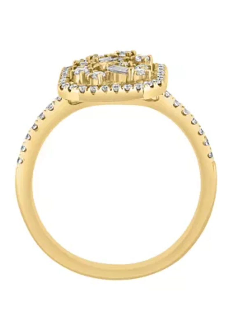 5/8 ct. t.w. Diamond Ring in 14K Yellow Gold