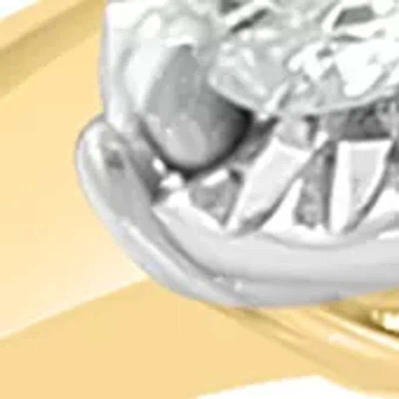 3/4 ct. t.w. Miracle Set Diamond Ring in 14K White & Yellow Gold