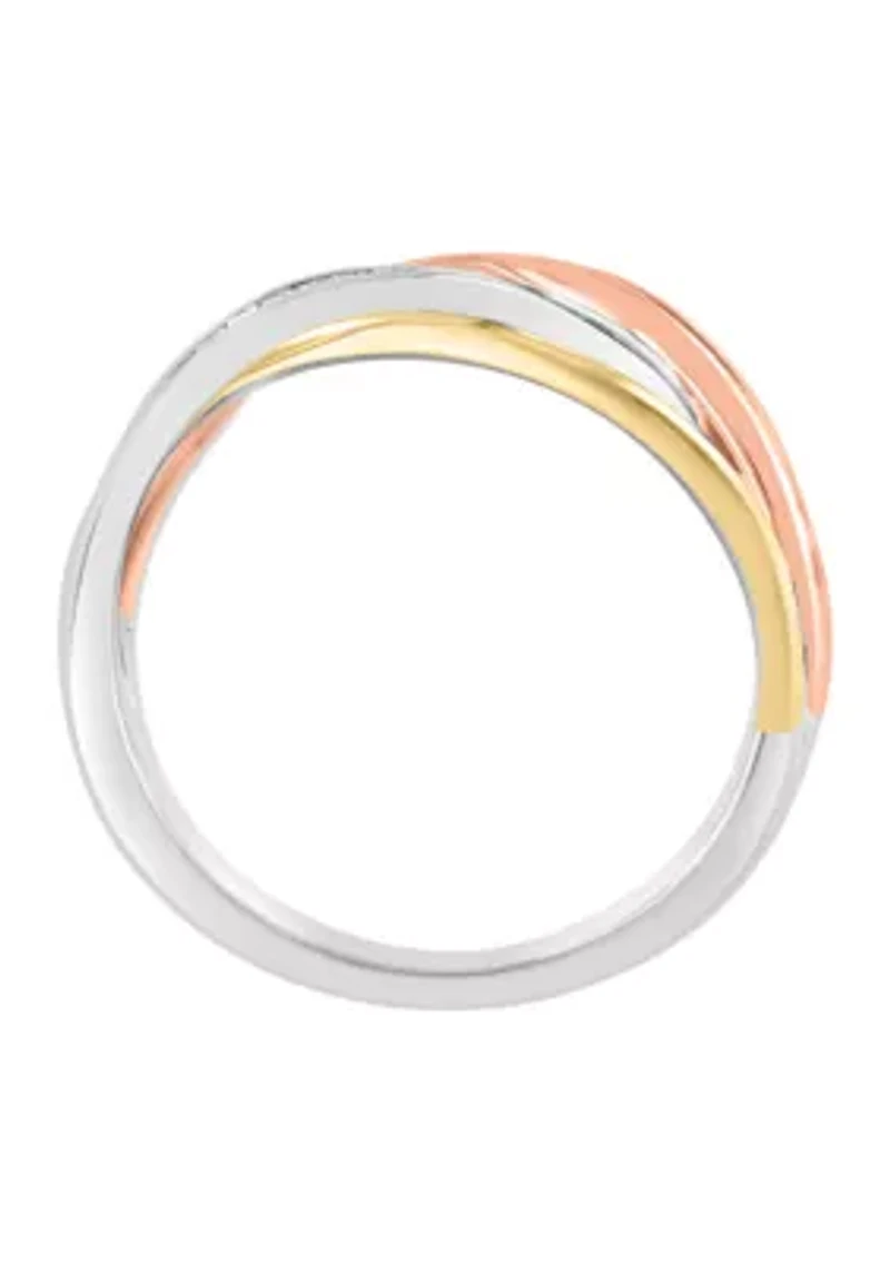 1/3 ct. t.w. Diamond Band Ring In 14K White, Yellow, Pink Gold  