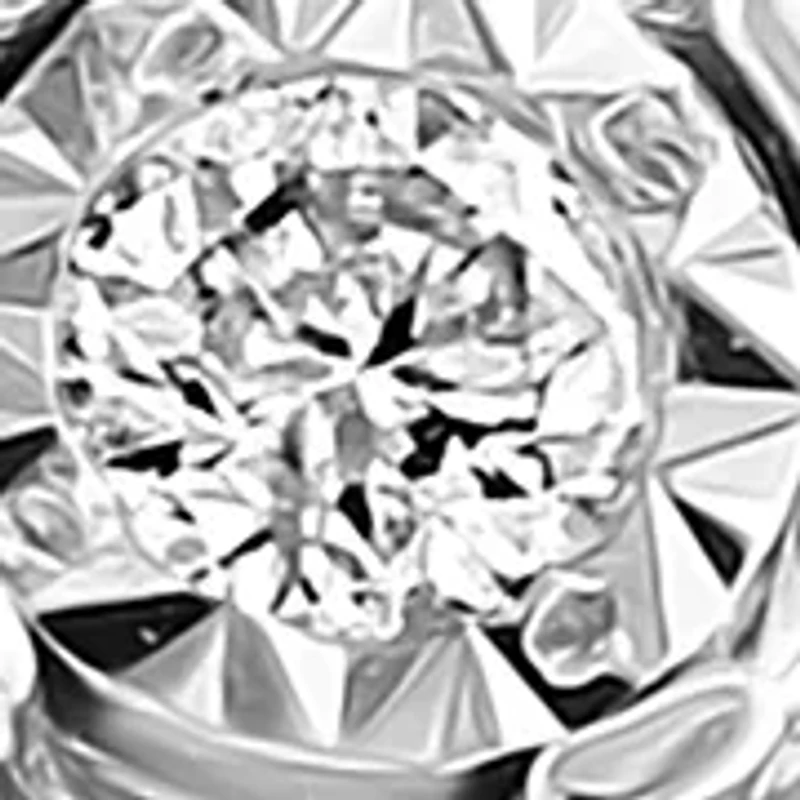 1/2 ct. t.w. Miracle Set Diamond 3 Row Ring in 14K White Gold