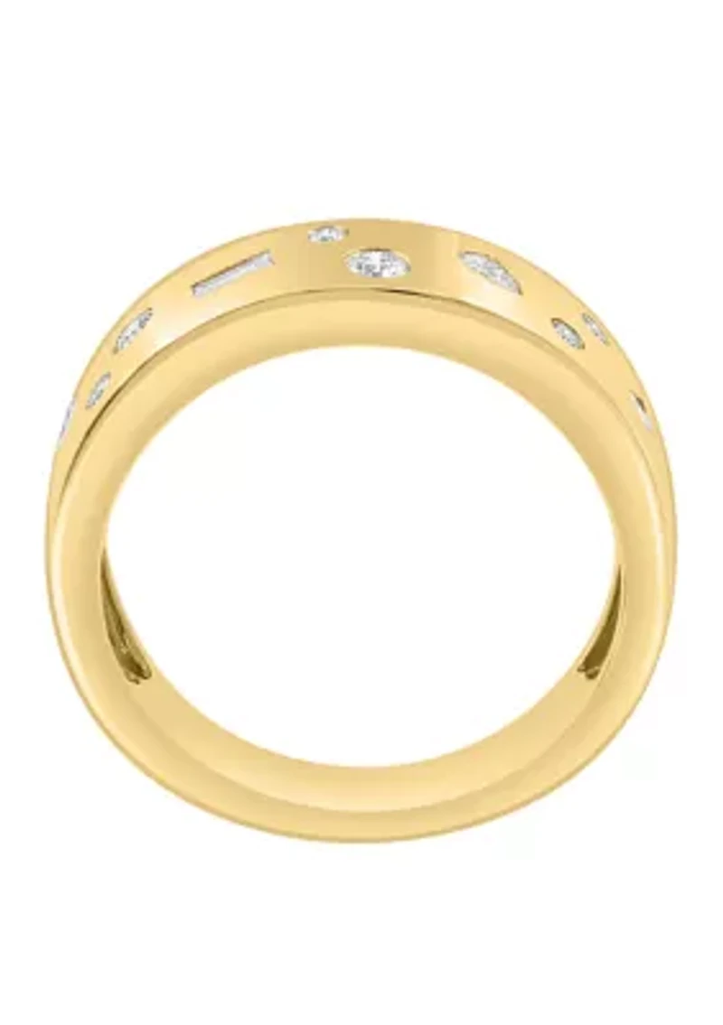 14K Yellow Gold Diamond Ring