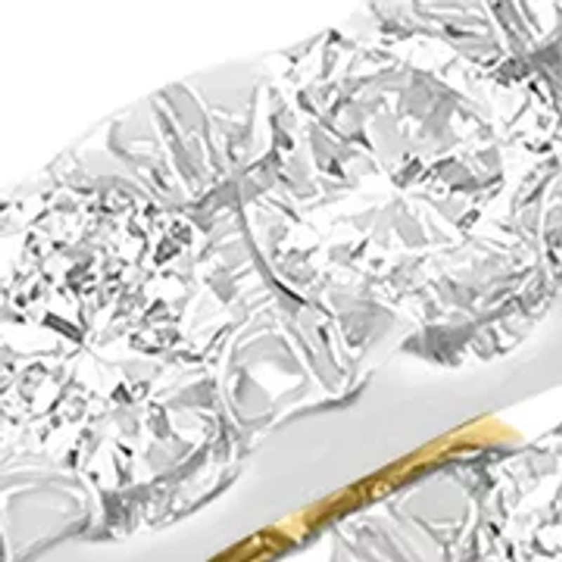 14K Yellow and White Gold Diamond Ring