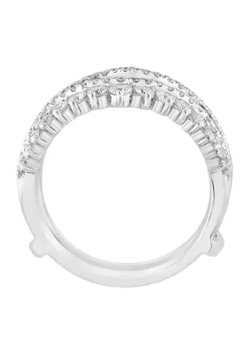 1 ct. t.w. Diamond Bridal Insert Ring in 14K White Gold