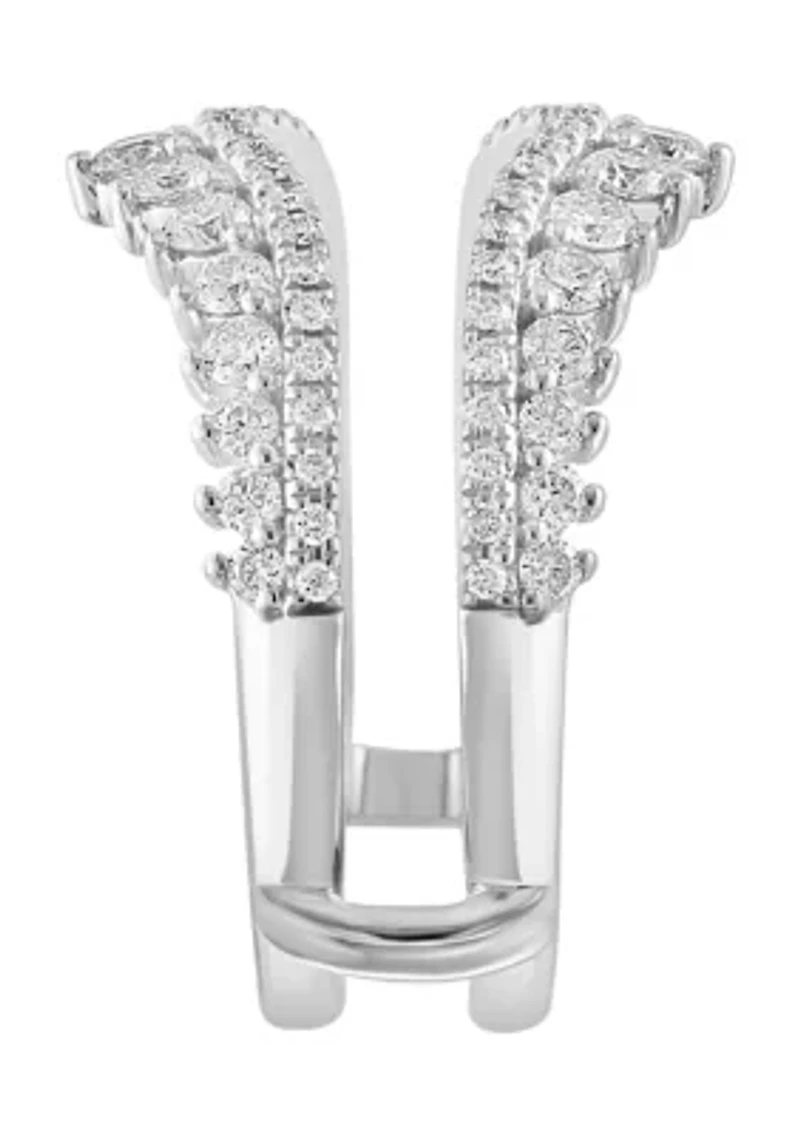 1 ct. t.w. Diamond Bridal Insert Ring in 14K White Gold