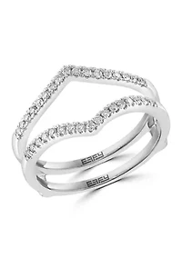 ct. t.w. Diamond Ring Guard in 14K White Gold