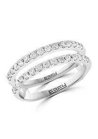 3/4 ct. t.w. Diamond Ring Guard in 14K White Gold
